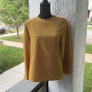 Gold and black vintage blouse.